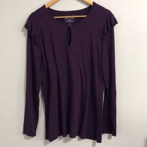 Torrid Super Soft Knit Shirt, Size 2X Colour Purple.